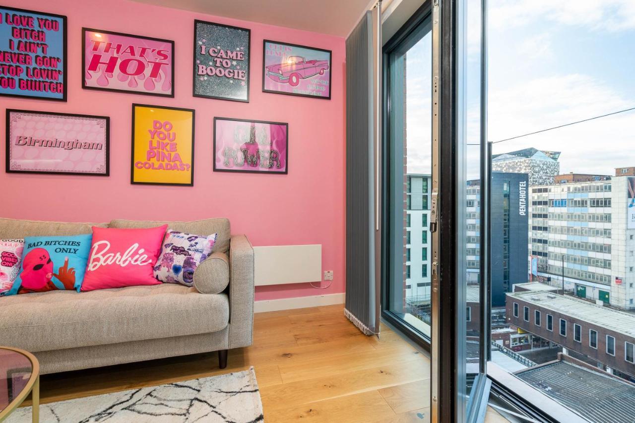 Maevela Apartments ☆ Pink Luxury Apartment With Balcony - Birmingham City Centre - 5 Min Walk From Bullring, Cube, Mailbox, New Street Station - Free Netflix & Wifi المظهر الخارجي الصورة